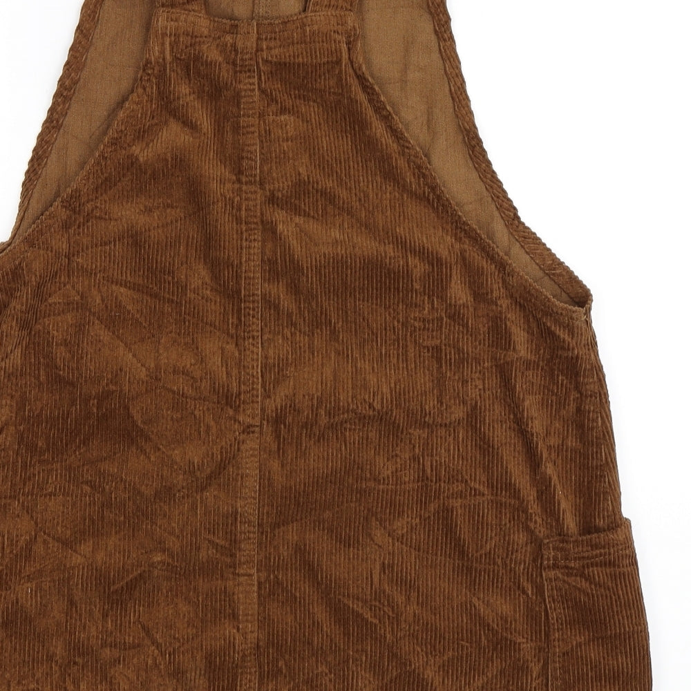Primark Womens Brown   Pinafore/Dungaree Dress  Size 16