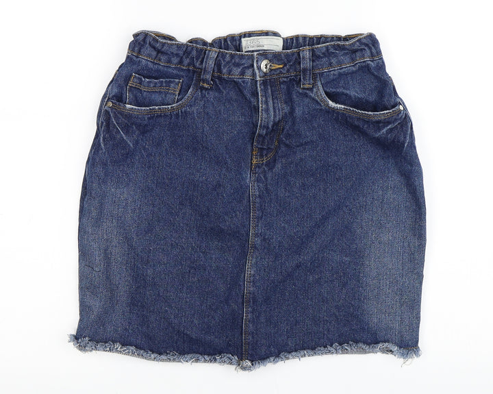 365 Denim Girls Blue A-Line Skirt Size 12-13 Years