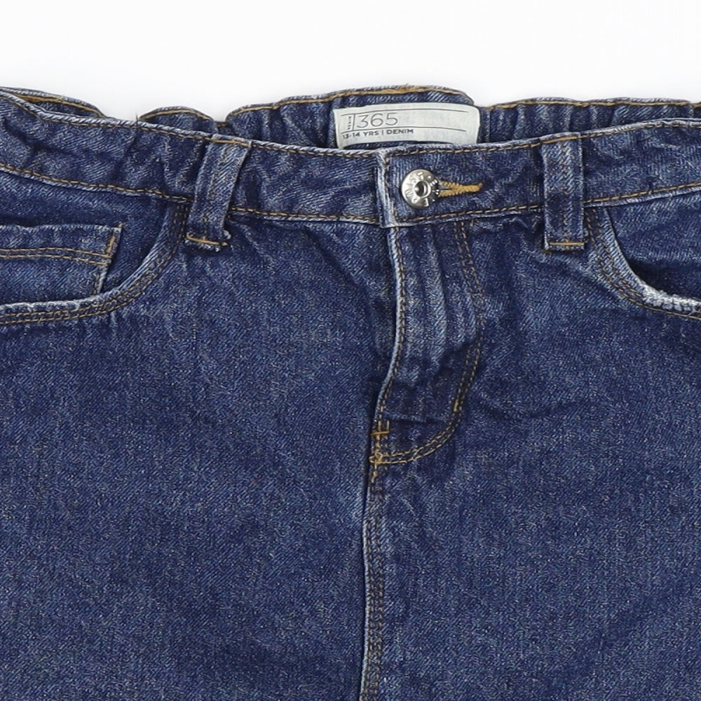 365 Denim Girls Blue   A-Line Skirt Size 12-13 Years