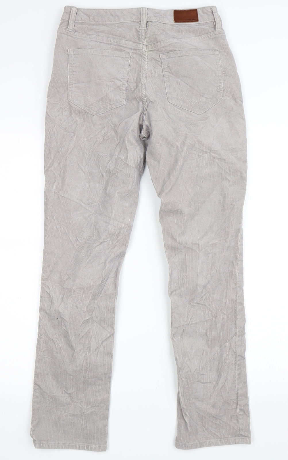 Lands End Womens Grey   Straight Jeans Size 8 L28 in