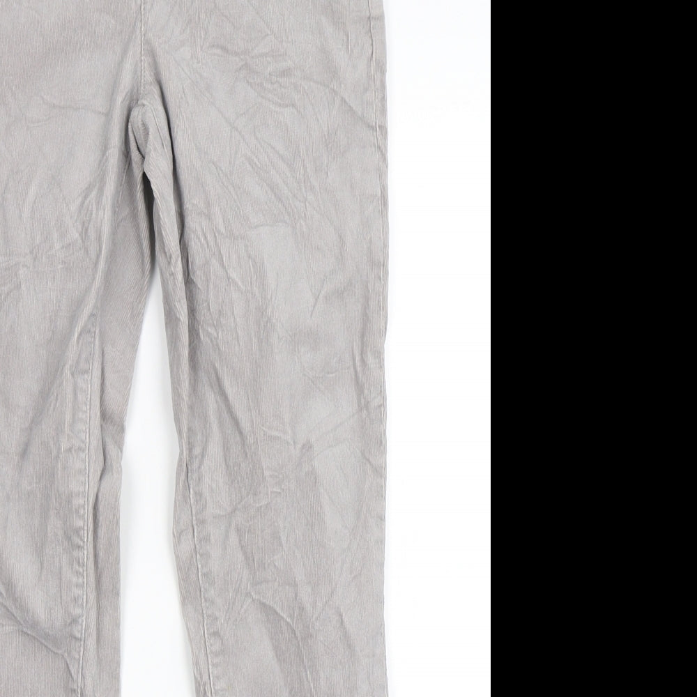 Lands End Womens Grey   Straight Jeans Size 8 L28 in
