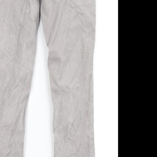 Lands End Womens Grey   Straight Jeans Size 8 L28 in