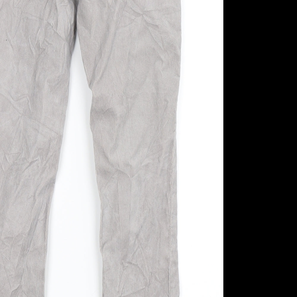 Lands End Womens Grey   Straight Jeans Size 8 L28 in