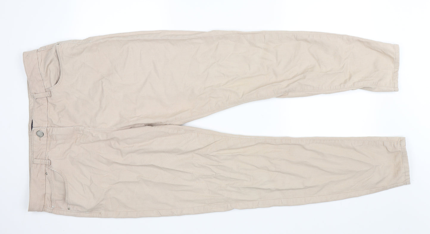 Marks and Spencer Womens Beige   Skinny Jeans Size 16 L28 in - Jegging