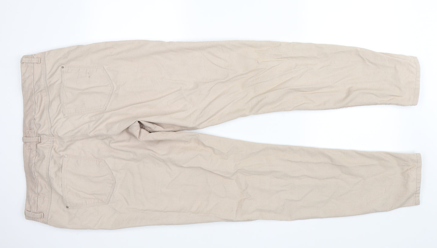 Marks and Spencer Womens Beige   Skinny Jeans Size 16 L28 in - Jegging