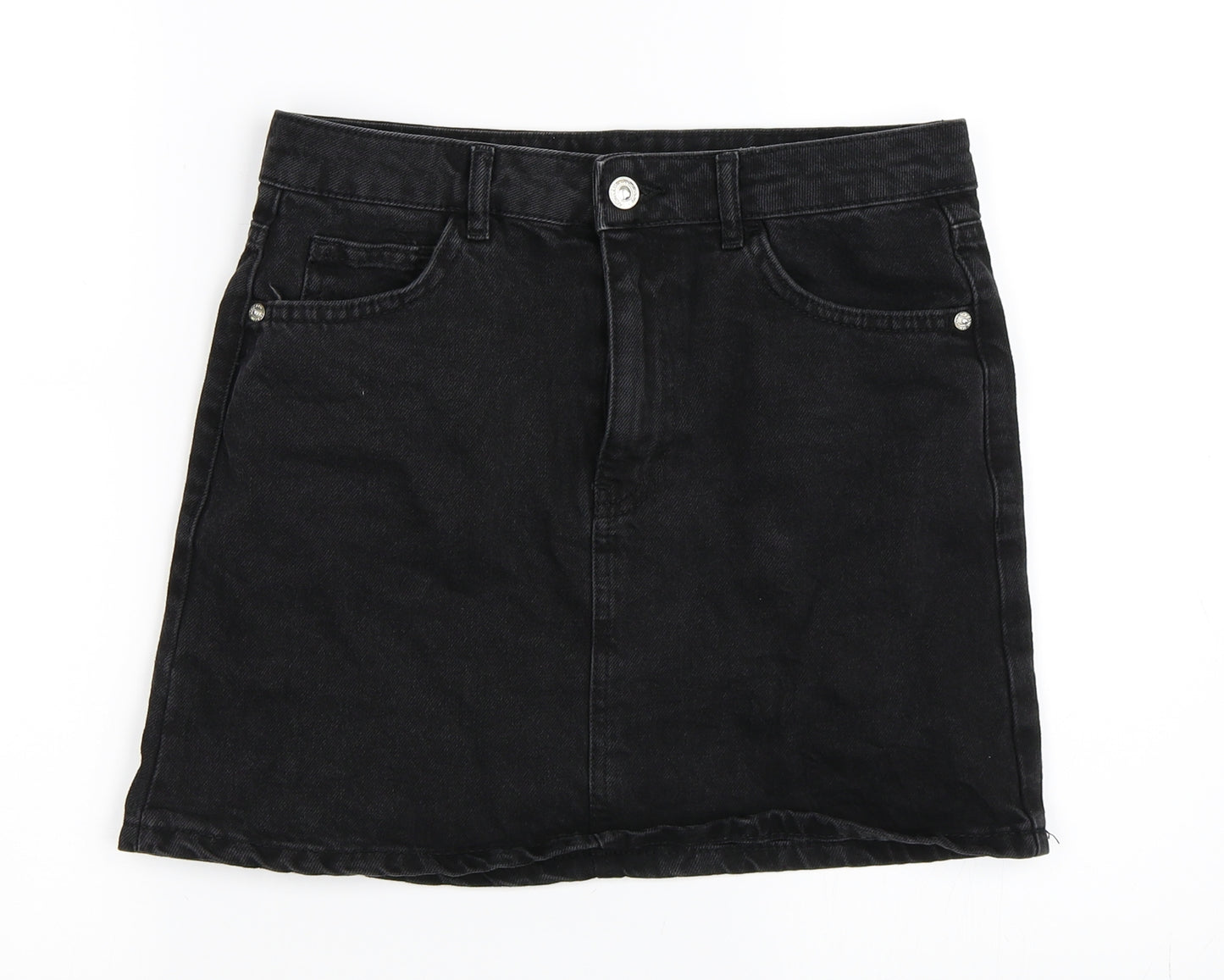 LCW Jeans Womens Black   A-Line Skirt Size 8