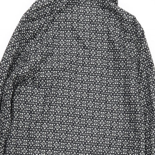 Marks and Spencer Womens Black Floral  Anorak Coat Size S