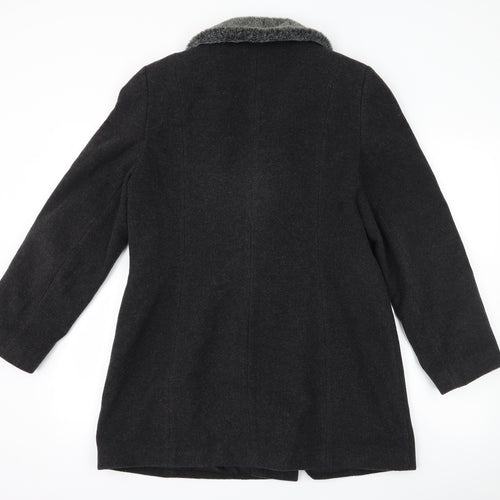 NuAge Womens Grey   Overcoat Coat Size 14
