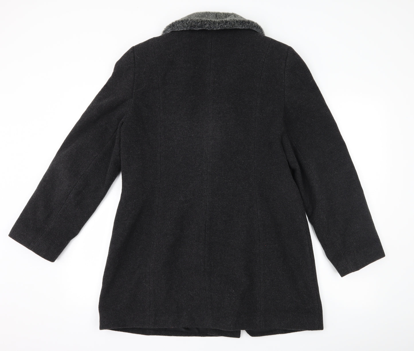 NuAge Womens Grey   Overcoat Coat Size 14