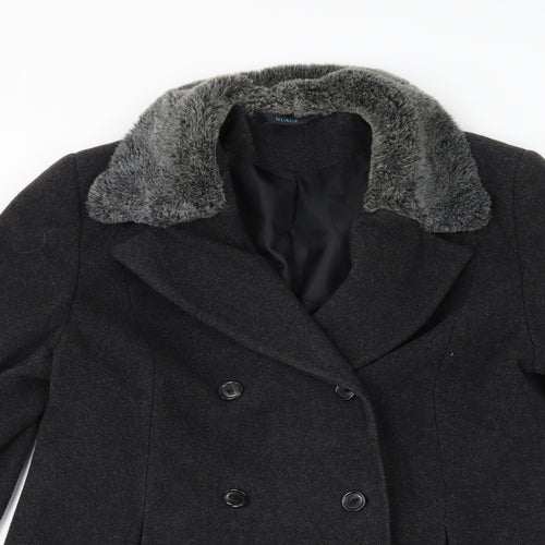 NuAge Womens Grey   Overcoat Coat Size 14