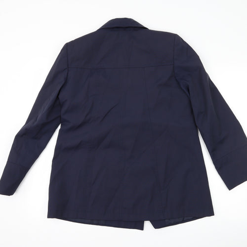 BHS Womens Blue   Overcoat Coat Size 10