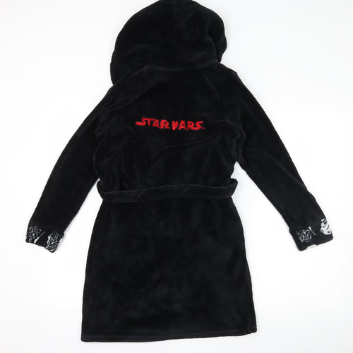 Primark Boys Black  Fleece  Robe Size 10-11 Years  - star wars