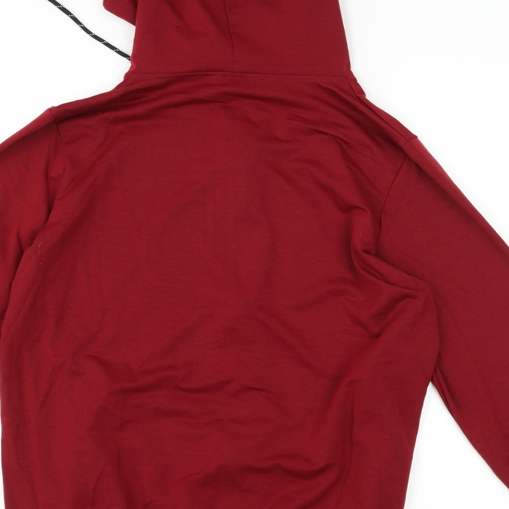 Preworn Mens Red   Full Zip Hoodie Size M