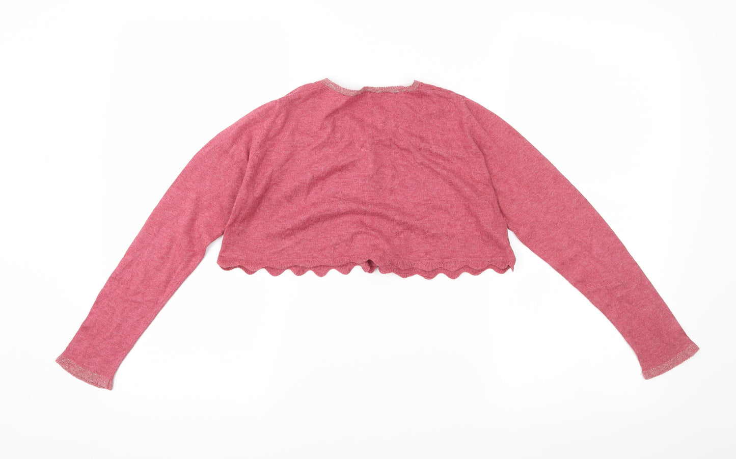 Mango Girls Pink   Shrug Jumper Size 9-10 Years