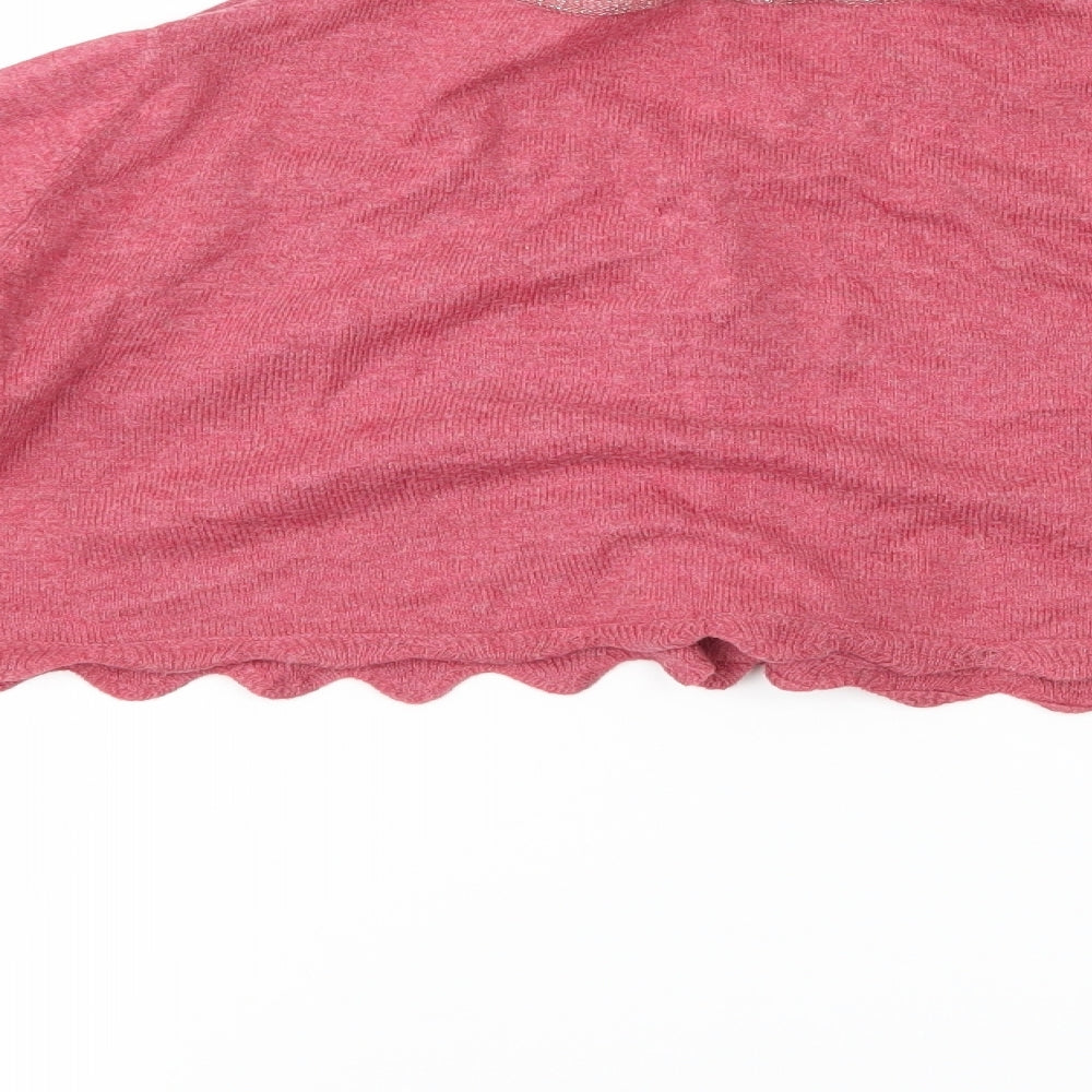 Mango Girls Pink   Shrug Jumper Size 9-10 Years