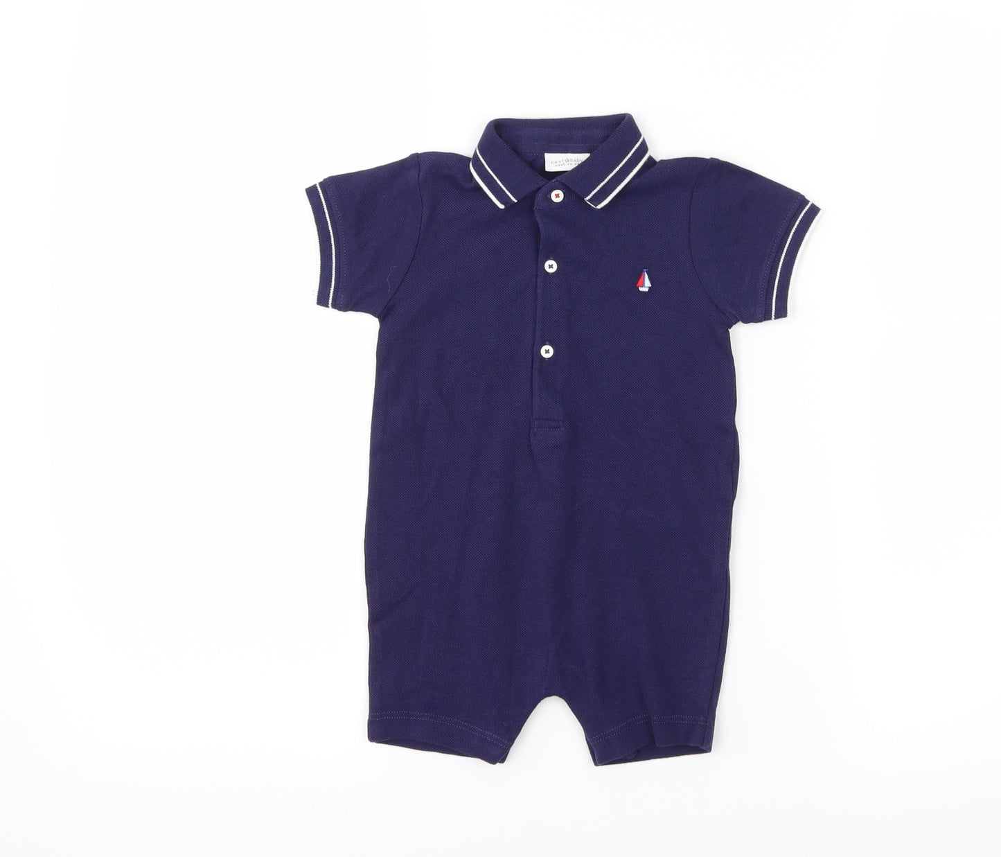 NEXT Boys Blue   Babygrow One-Piece Size 6-9 Months