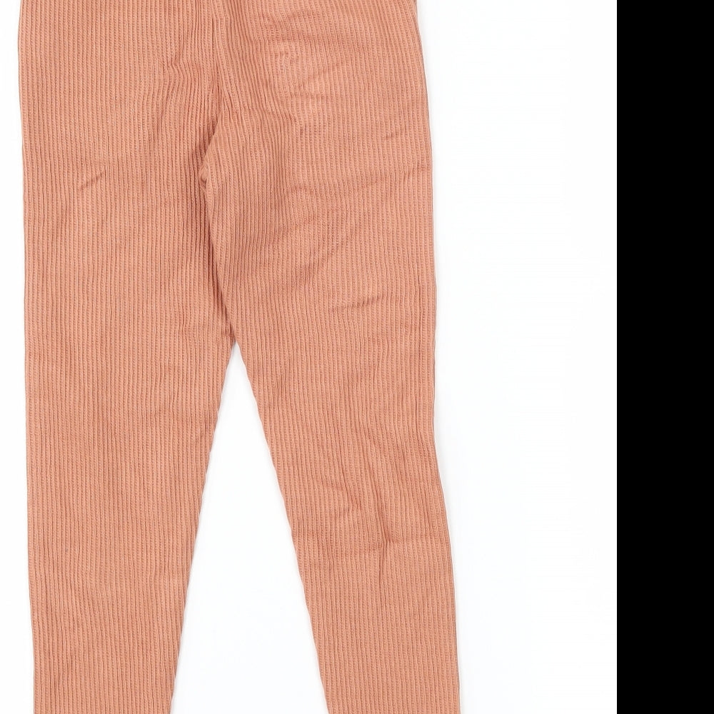 Nutmeg Girls Brown   Jogger Trousers Size 3-4 Years