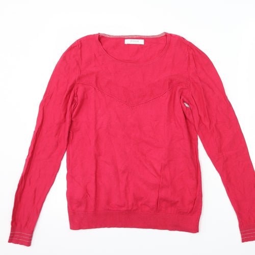 Promod Womens Pink   Pullover Jumper Size M