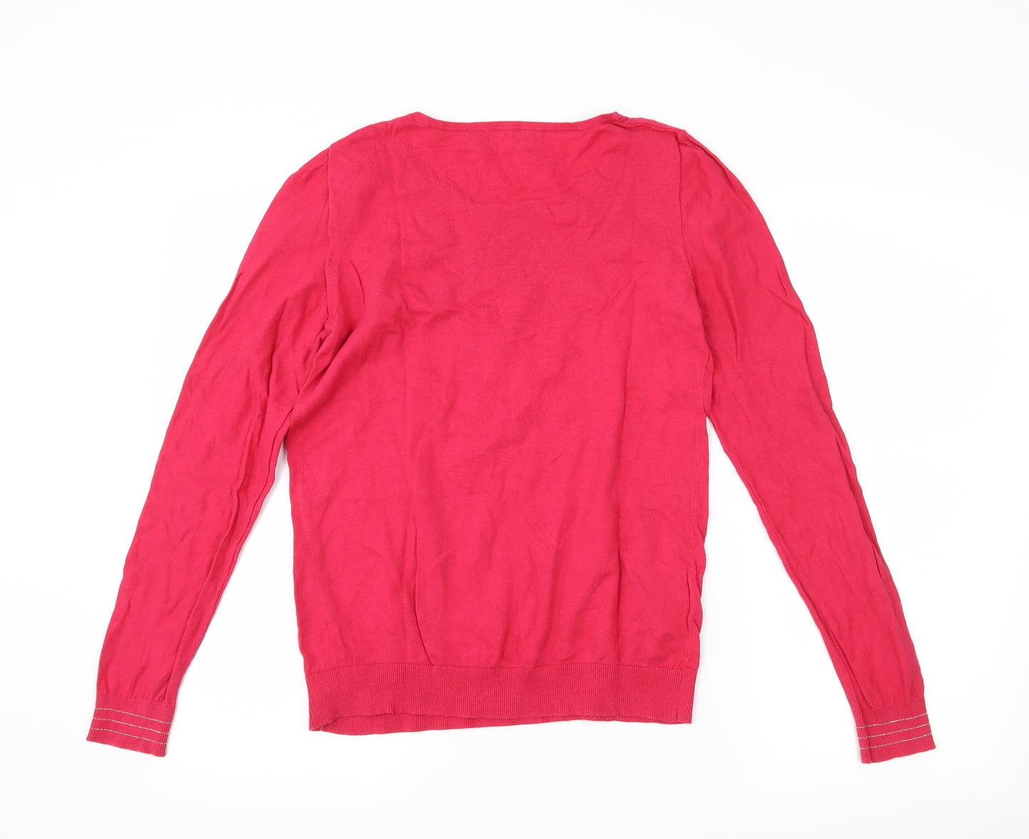 Promod Womens Pink   Pullover Jumper Size M