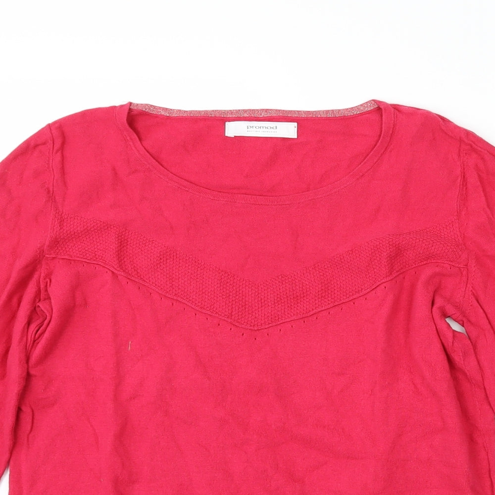 Promod Womens Pink   Pullover Jumper Size M