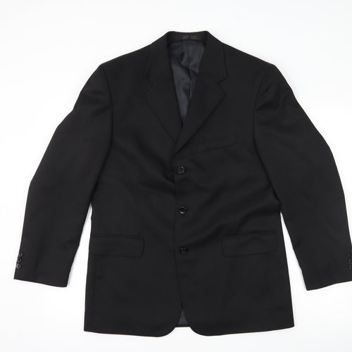 zantos Mens Black   Jacket Suit Jacket Size 38