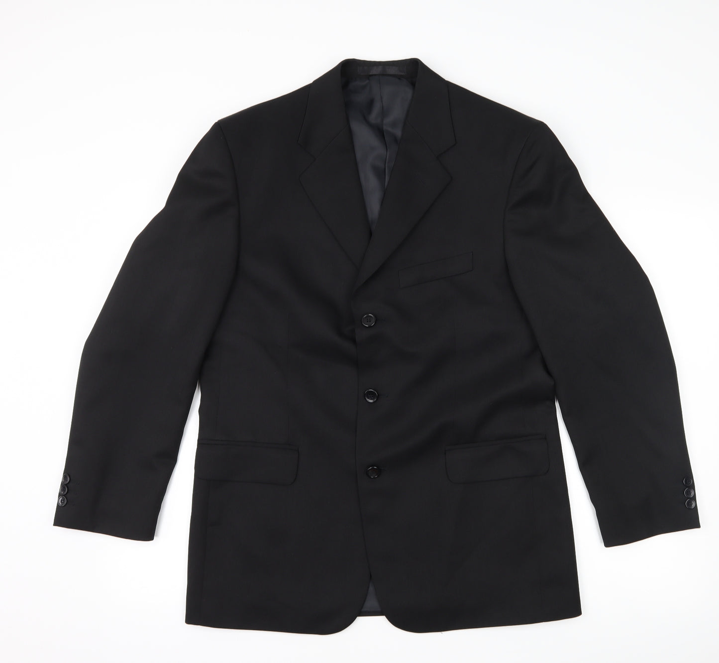 zantos Mens Black   Jacket Suit Jacket Size 38