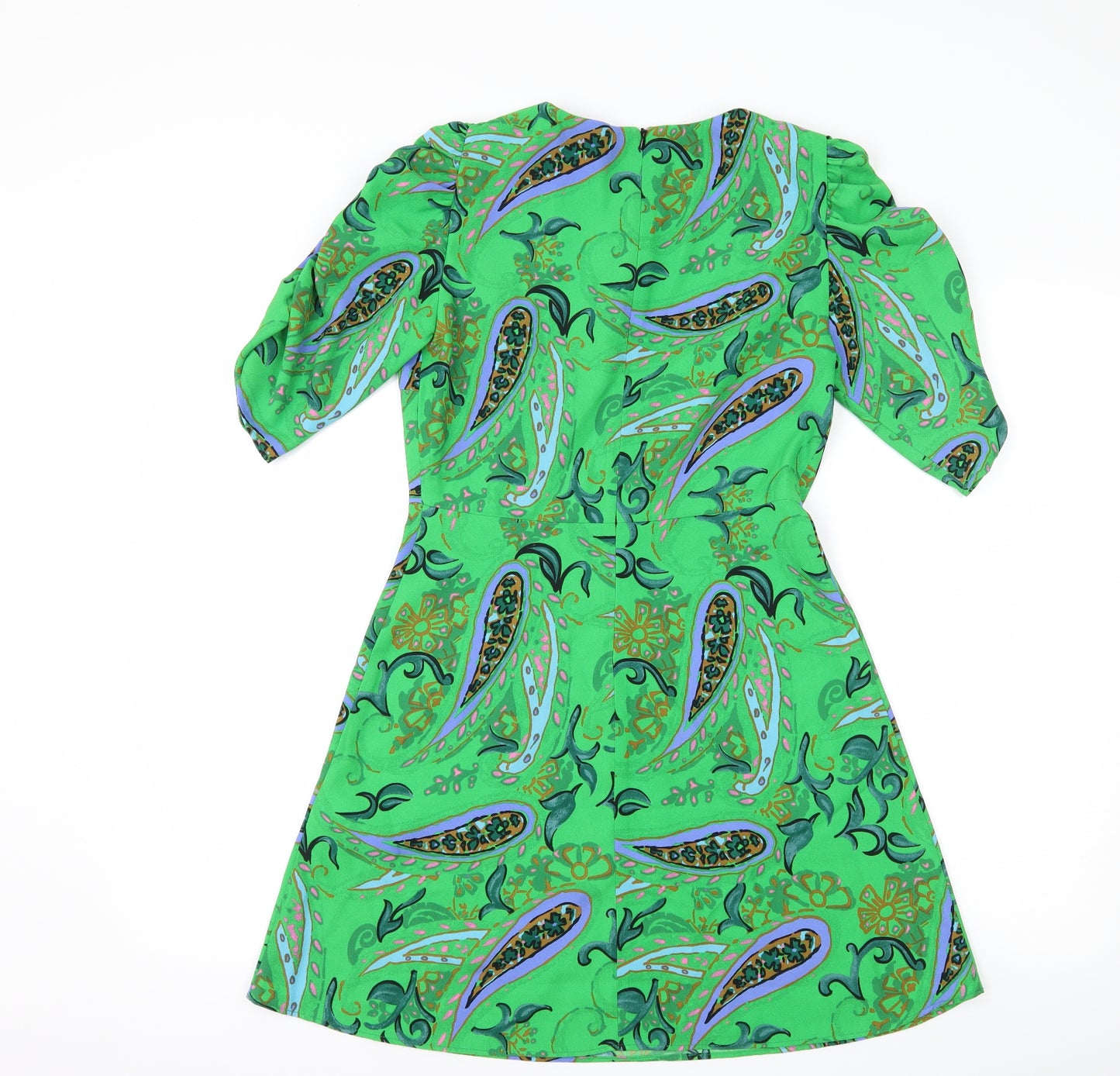 Zara Womens Green Paisley  Shift  Size S