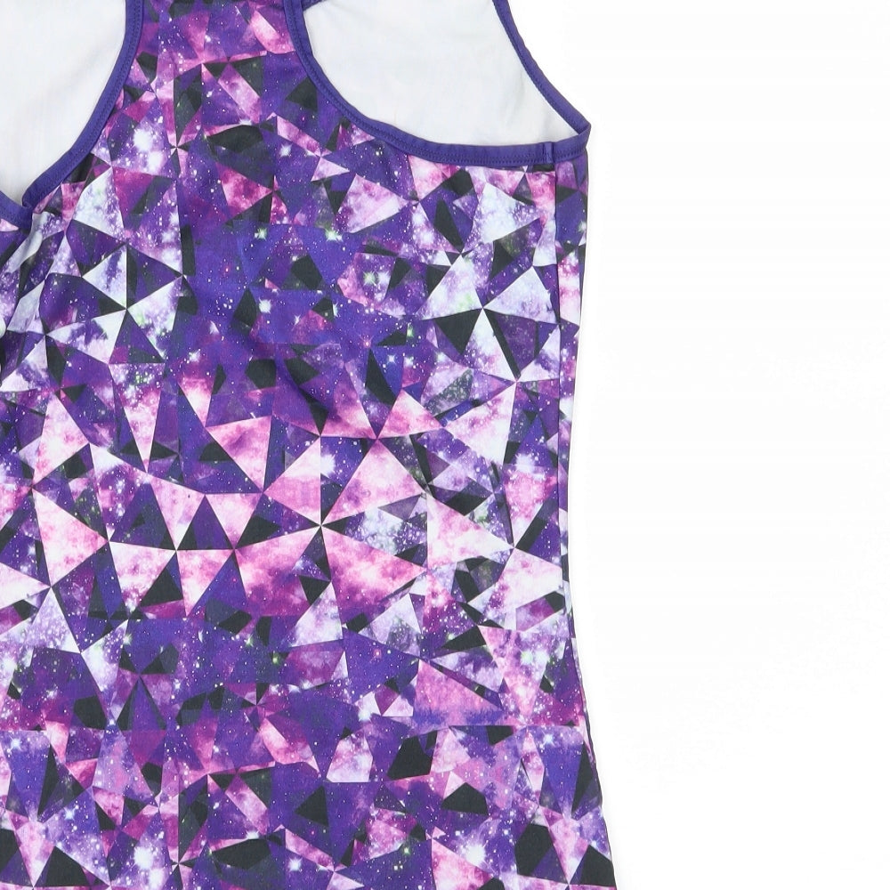 Sweaty Betty Womens Purple Geometric  Basic Tank Size S