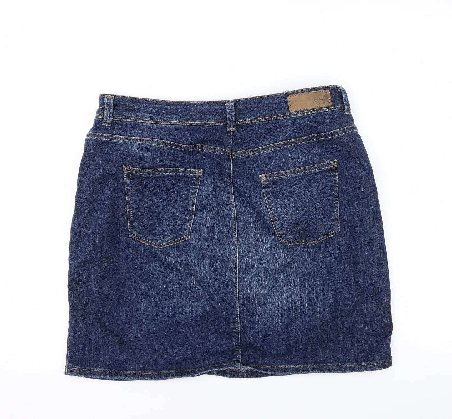 Marks and Spencer Womens Blue  Denim A-Line Skirt Size 14
