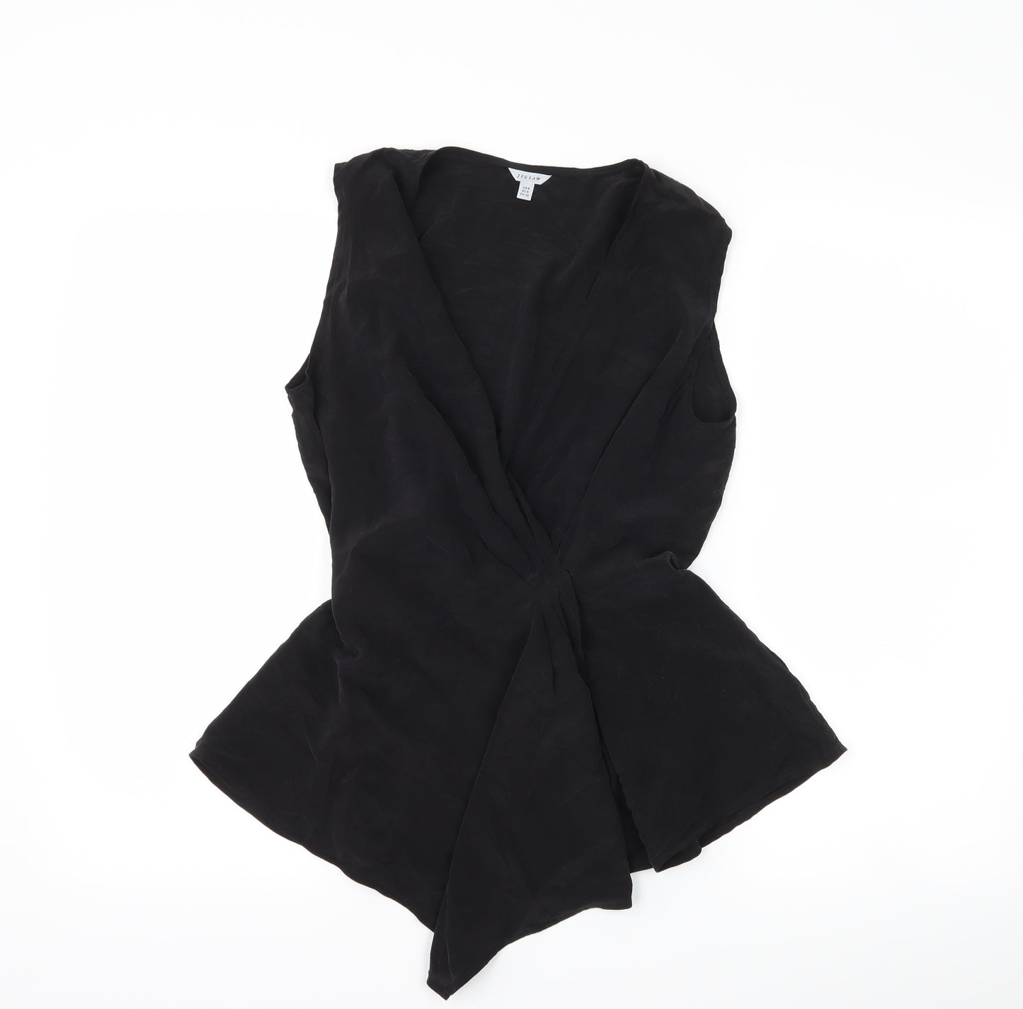 Jigsaw Womens Black   Wrap T-Shirt Size 8
