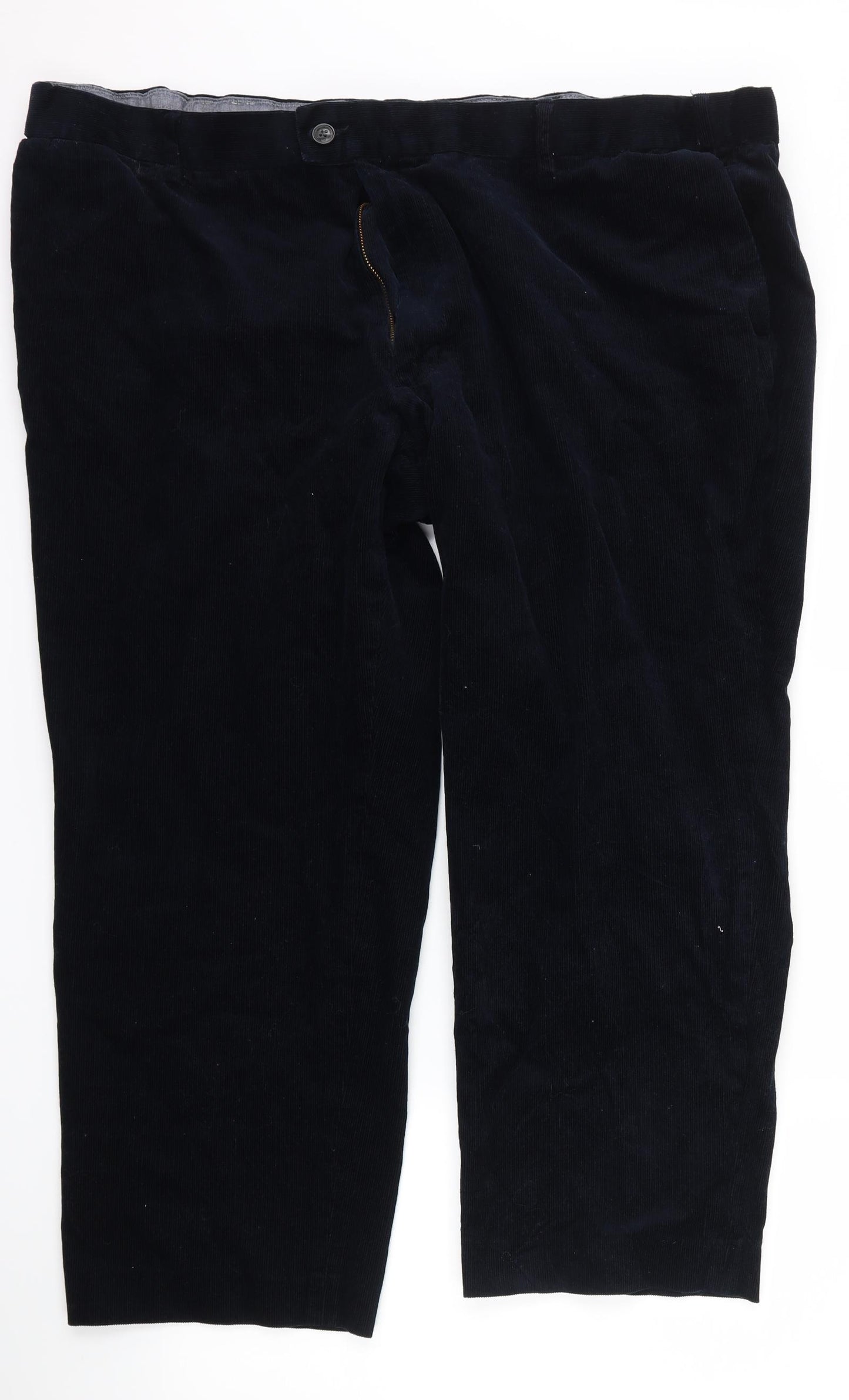 Marks and Spencer Mens Blue  Corduroy Trousers  Size 48 L29 in