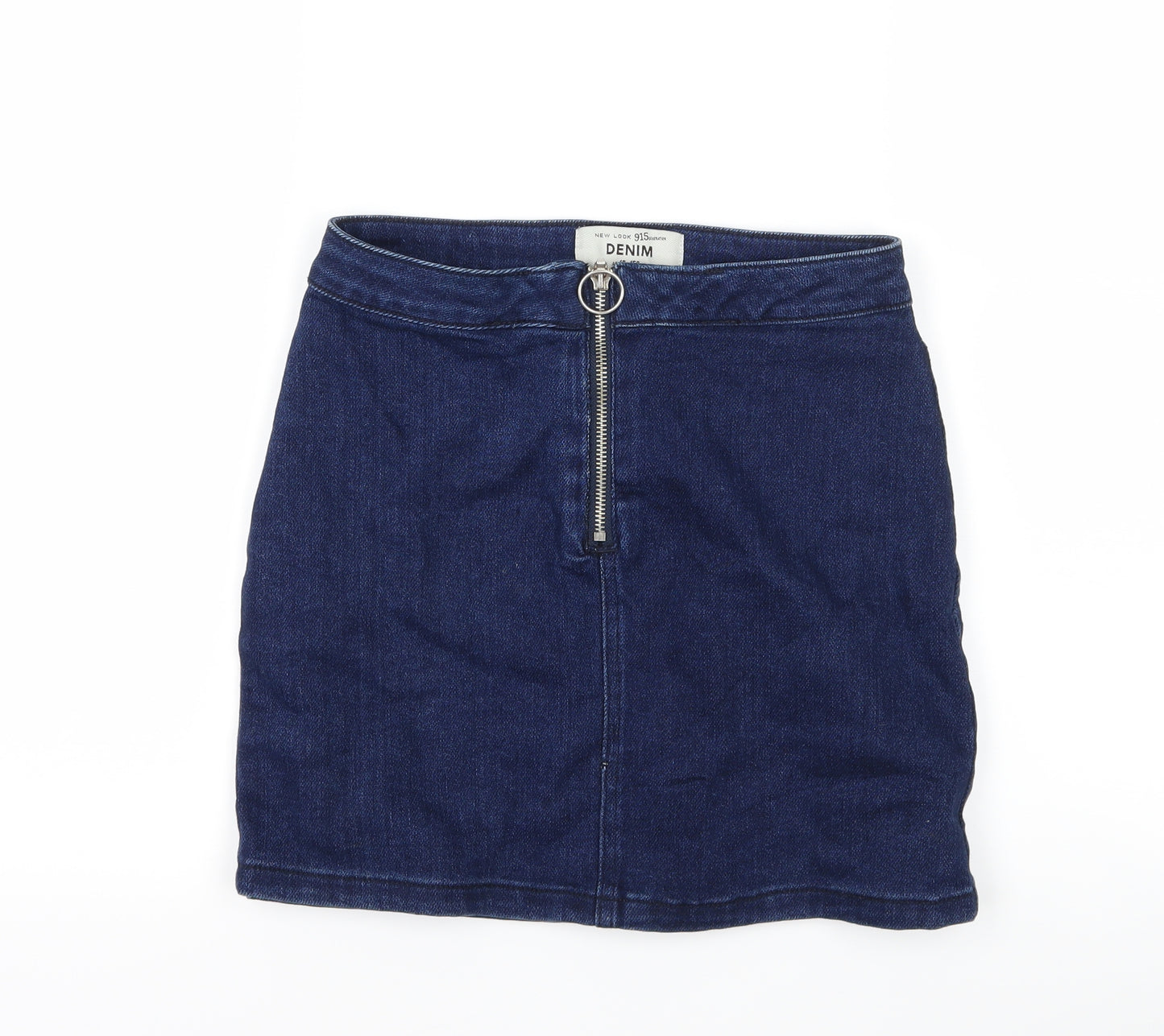 New Look Girls Blue  Denim A-Line Skirt Size 12 Years