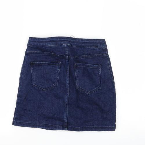 New Look Girls Blue  Denim A-Line Skirt Size 12 Years