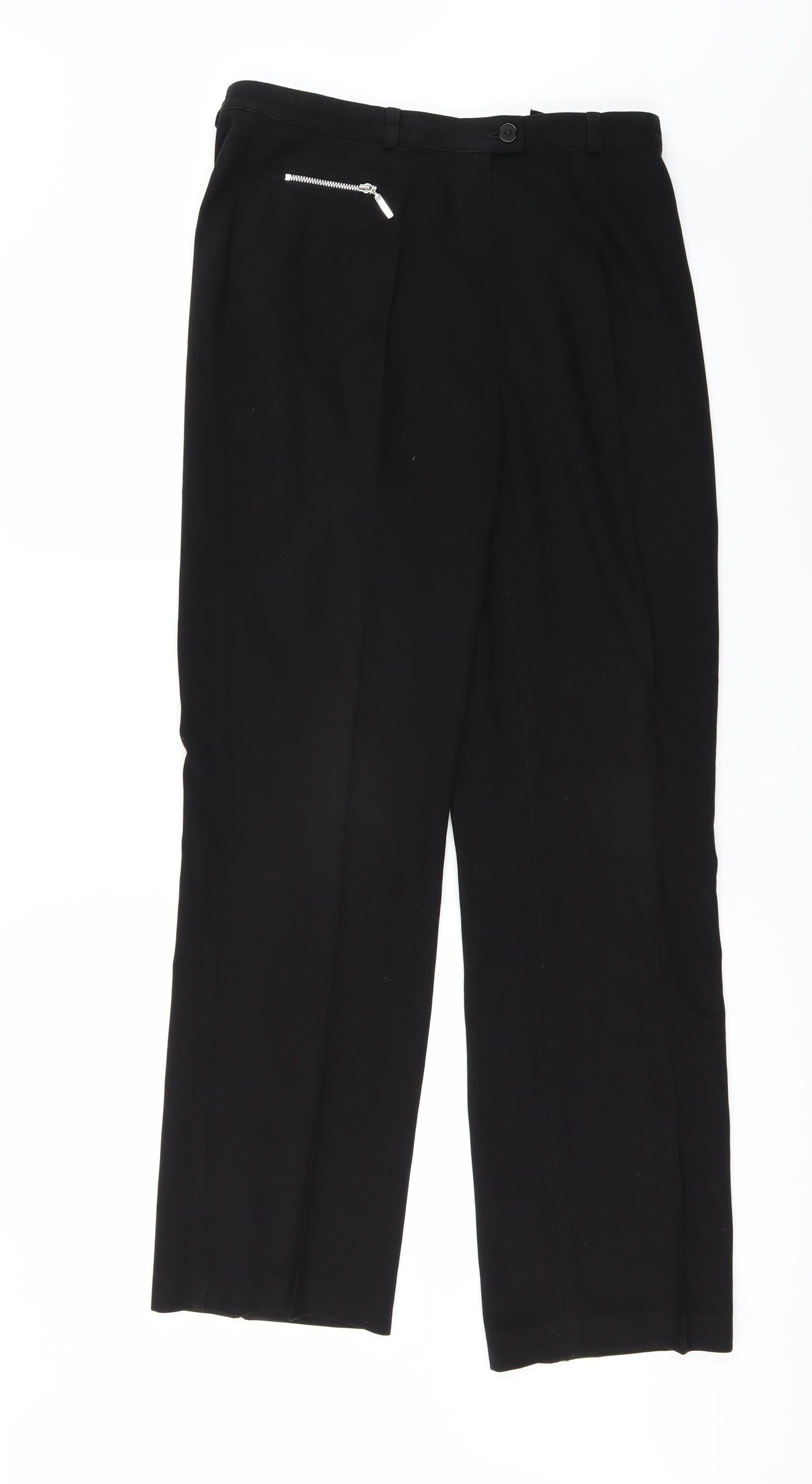 Marks and Spencer Womens Black   Trousers  Size 12 L28 in