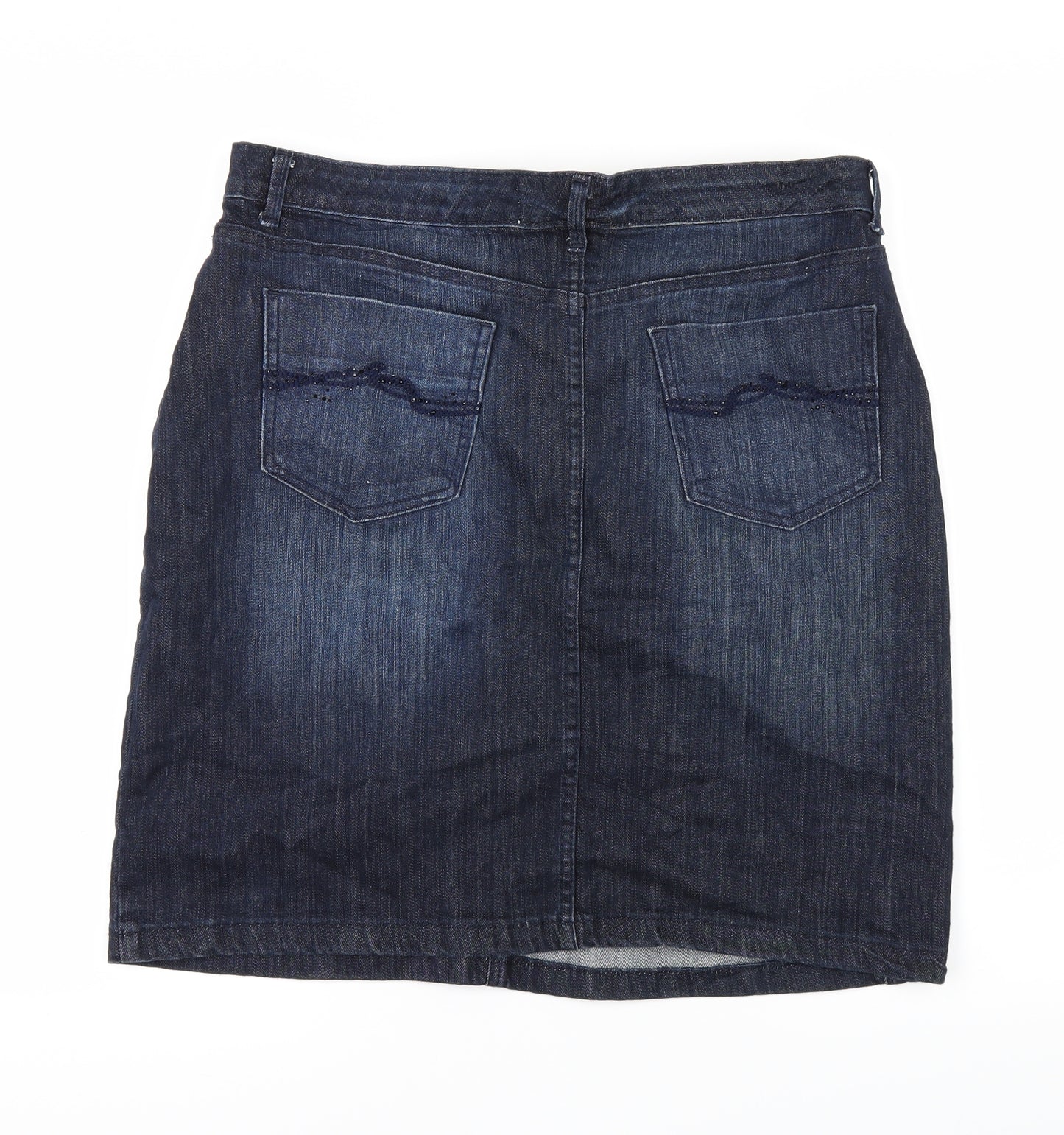 Marks and Spencer Womens Blue   A-Line Skirt Size 14