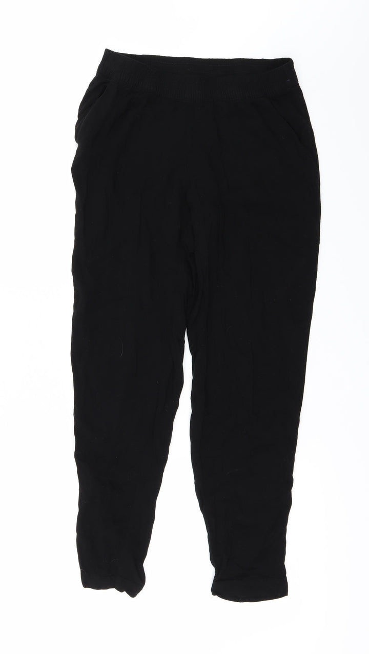 H&M Womens Black Trousers Size 8 L24 in