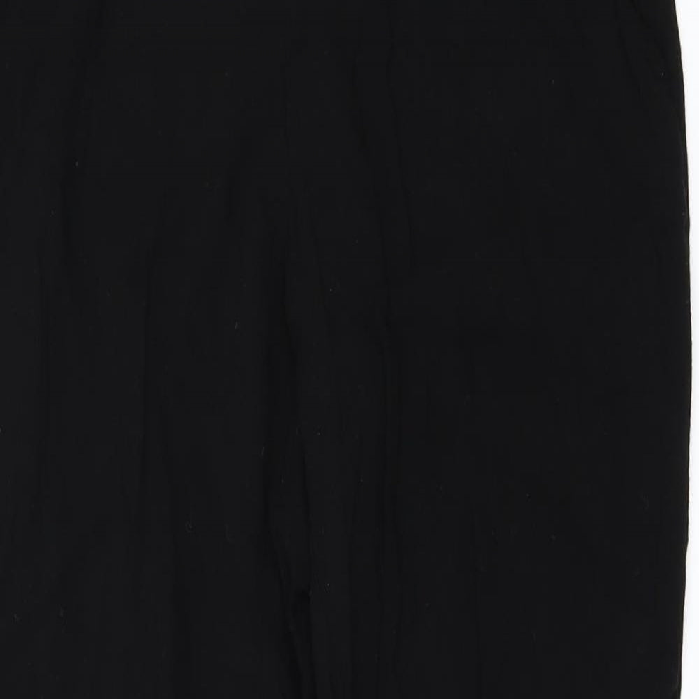 H&M Womens Black   Trousers  Size 8 L24 in