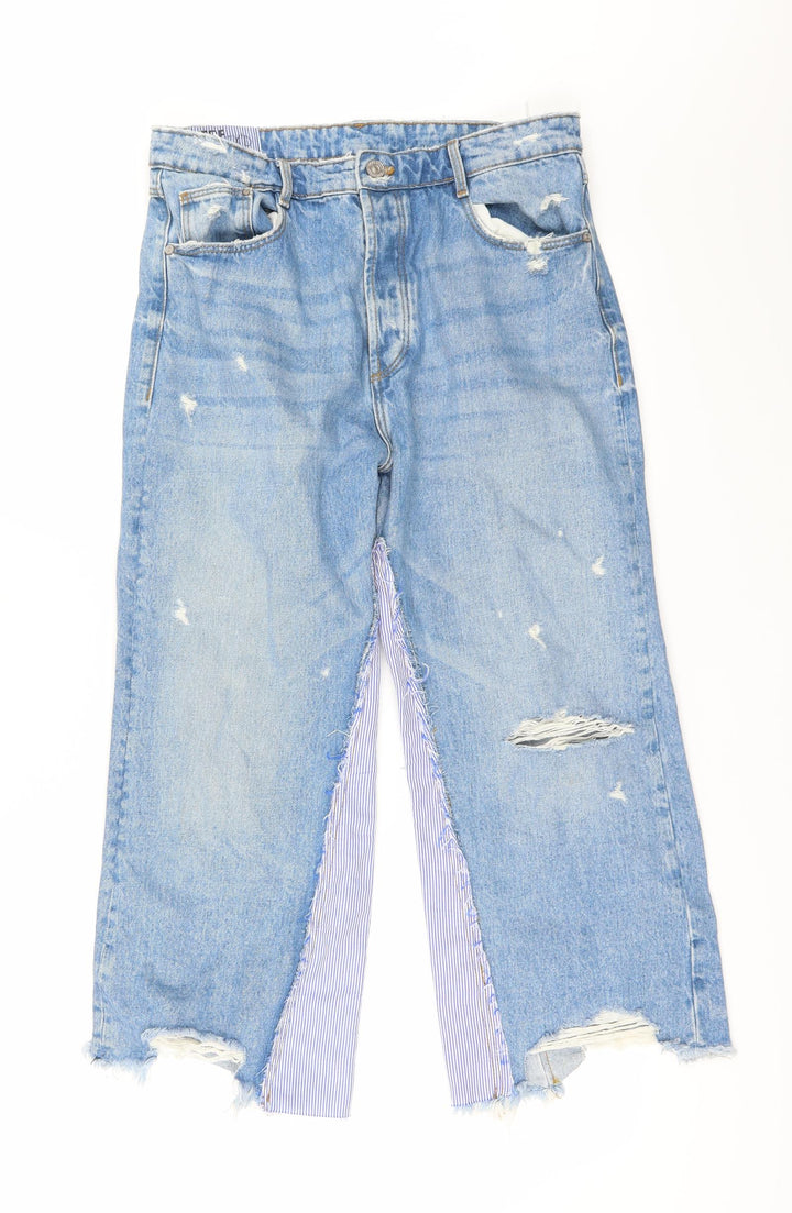 TRF Womens Blue   Straight Jeans Size 10 L22 in