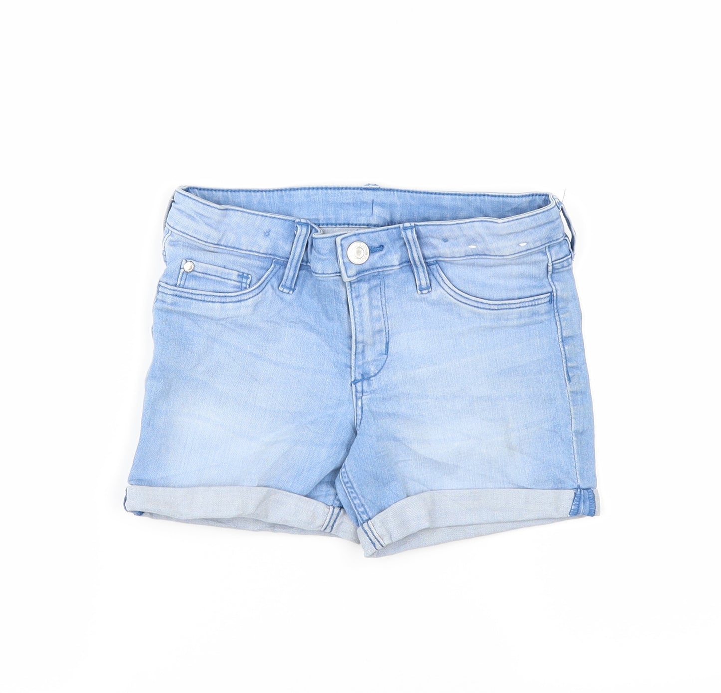 DenimCo Girls Blue   Cut-Off Shorts Size 7-8 Years