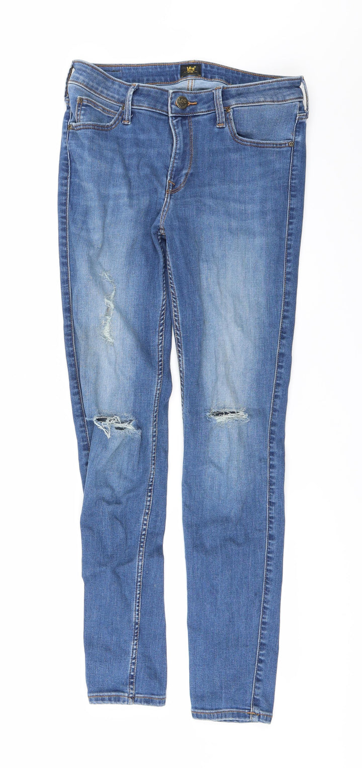 Lee Womens Blue Skinny Jeans Size S L28 in