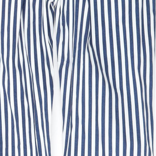 DenimCo Womens White Striped  Straight Jeans Size 14 L28 in