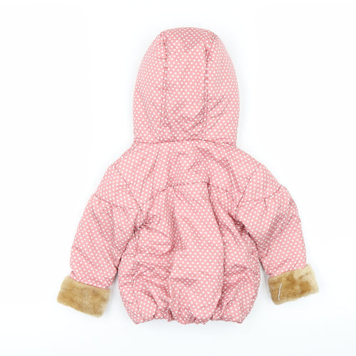 Preworn Girls Pink   Rain Coat Coat Size 6-9 Months