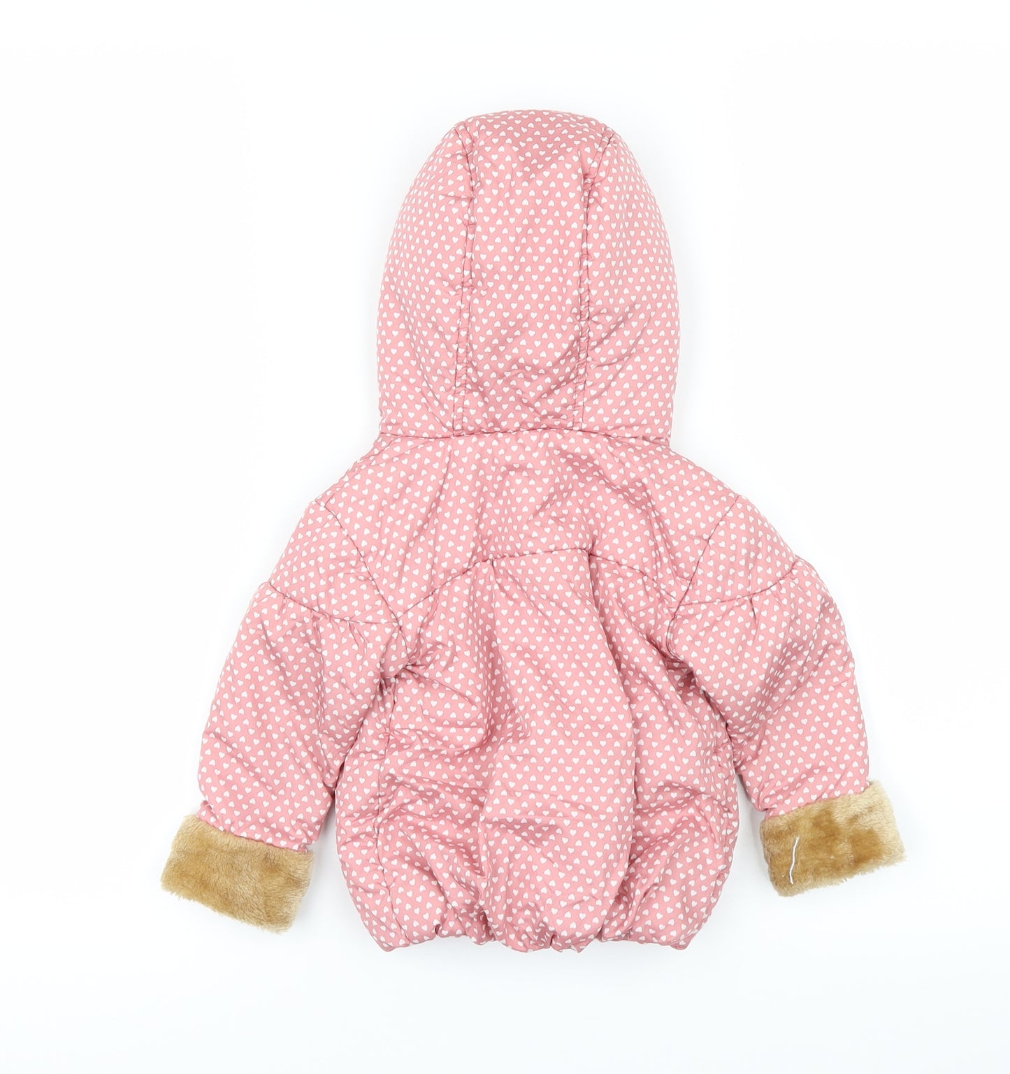 Preworn Girls Pink   Rain Coat Coat Size 6-9 Months