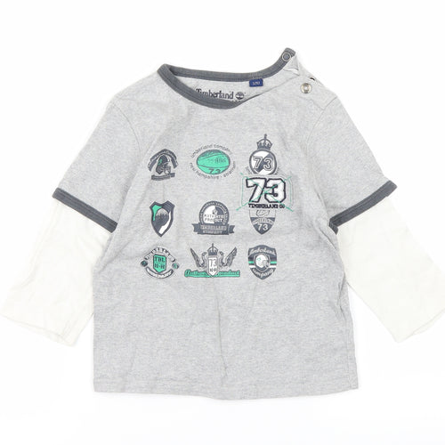 Timberland Boys Grey   Basic T-Shirt Size 2 Years