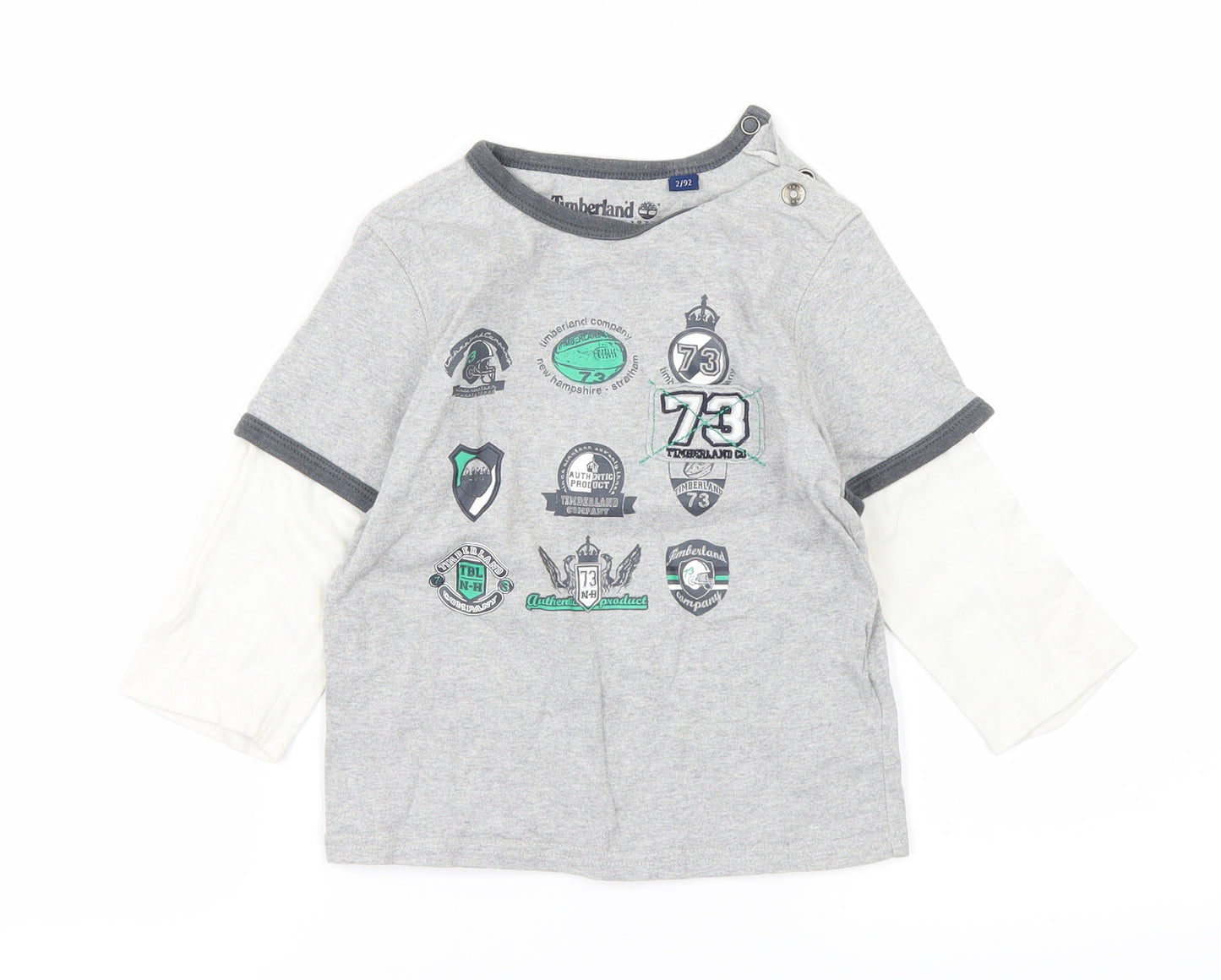 Timberland Boys Grey   Basic T-Shirt Size 2 Years