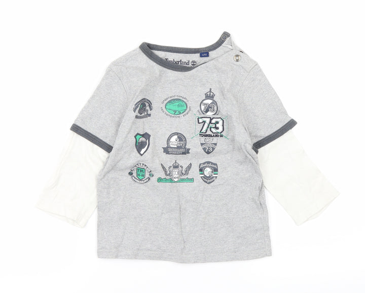 Timberland Boys Grey   Basic T-Shirt Size 2 Years