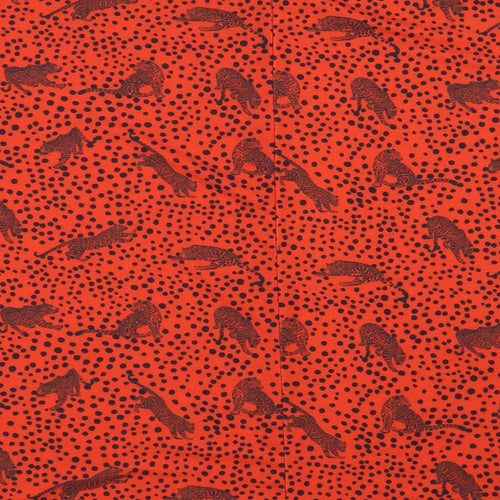 ASOS Womens Red Animal Print  Slip Dress  Size 10  - Relaxed
