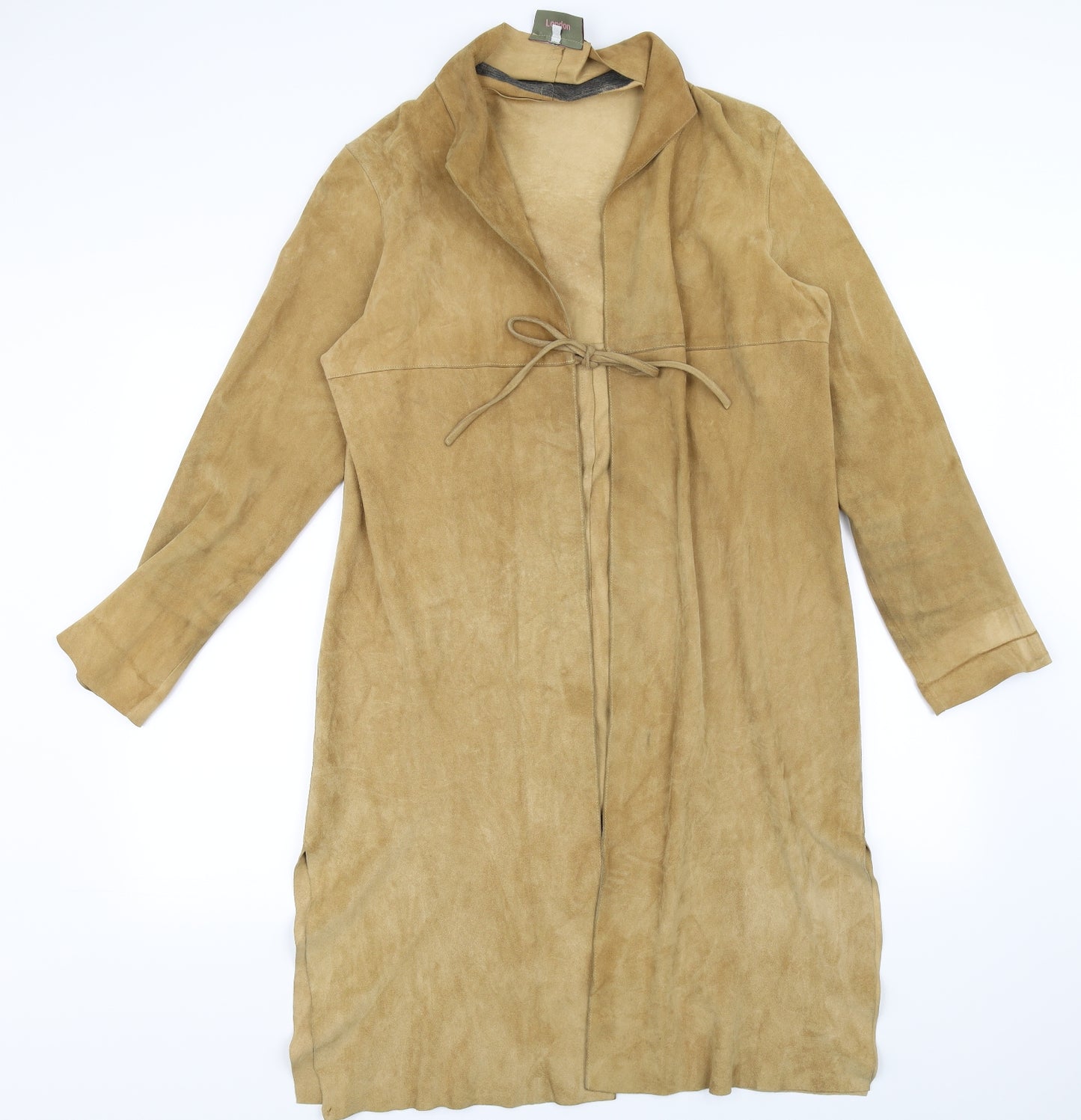 me and maya Womens Brown   Trench Coat Coatigan Size L