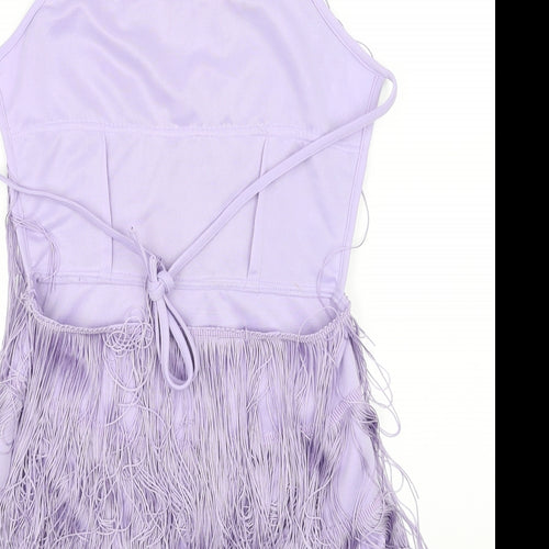 PRETTYLITTLETHING Womens Purple   Bodysuit One-Piece Size 10