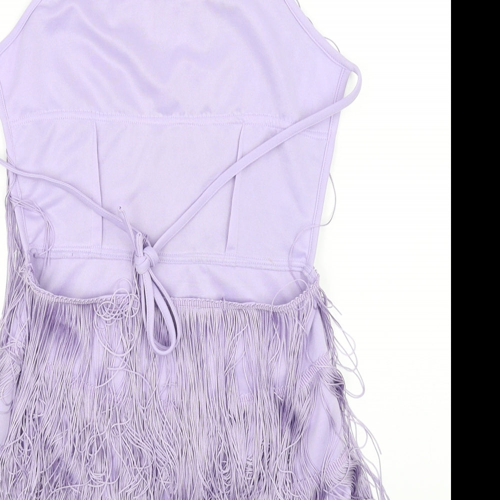 PRETTYLITTLETHING Womens Purple   Bodysuit One-Piece Size 10